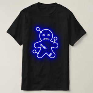 Neon Blue Voo Doo Mens T-Shirt