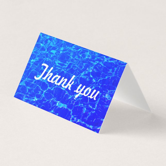 Neon Blue Waters Colourful Pattern Trendy Thank Yo (Front)