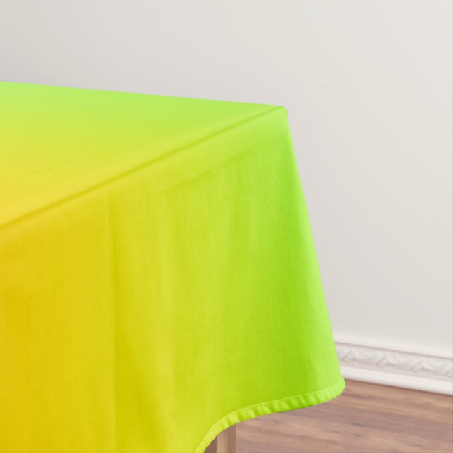  Neon blue, yellow, green gradient, ombre. Tablecloth (In Situ)