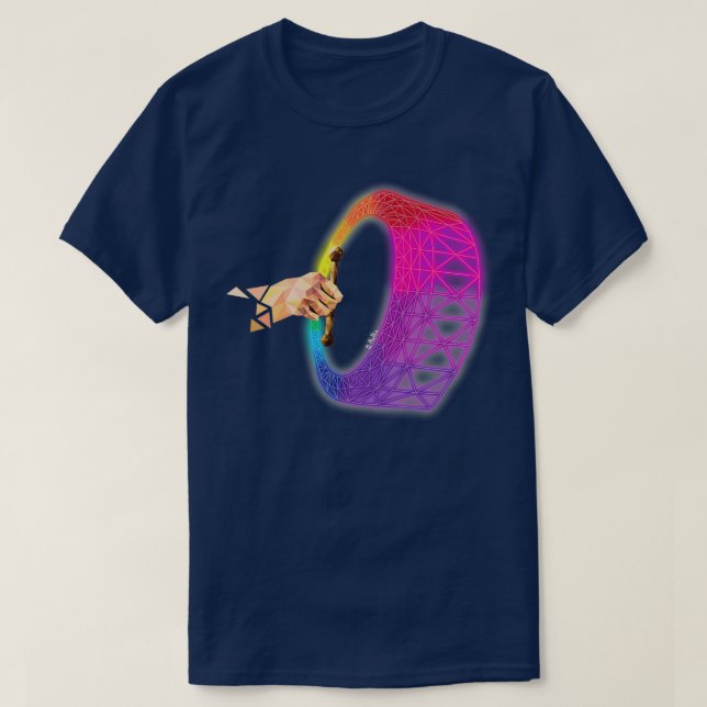 Neon Bodhran  T-Shirt (Design Front)