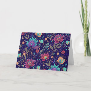 Neon Botanical Fantasy Card