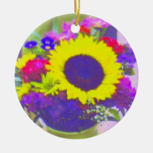 Neon Bouquet Ornament (Front)