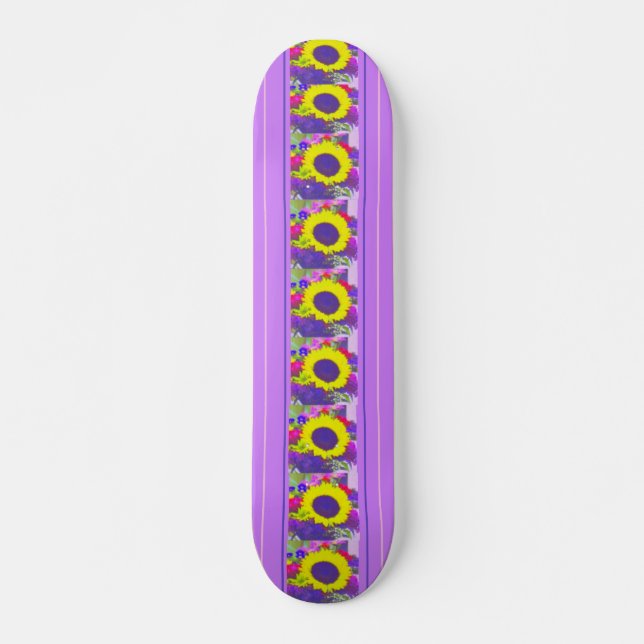 Neon Bouquet Skateboard (Front)