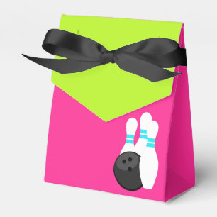 Neon Bowling Favor Boxes