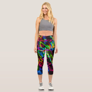 Neon Bright Capri Yoga Pants