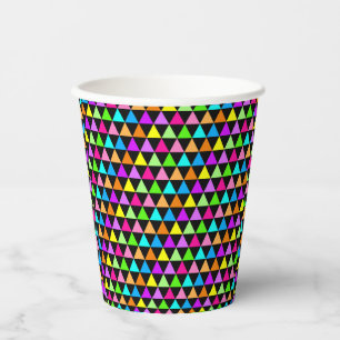 Neon Bright Colors Decorative Party Paper Cups