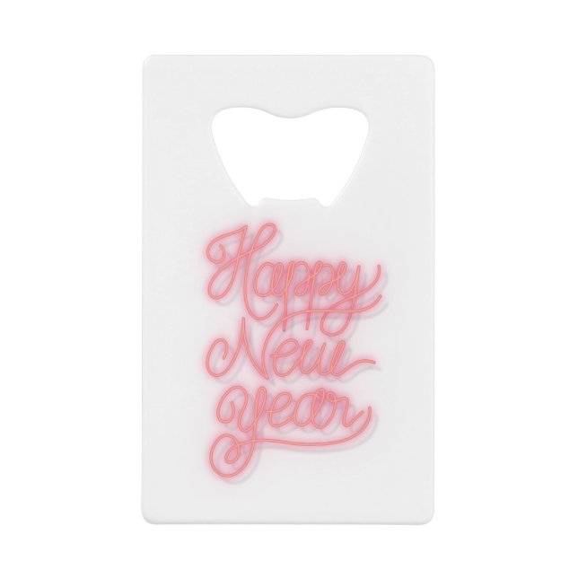 Neon bright happy new year social ads template (Front)