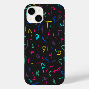 Neon Bright Marks on Black Case-Mate iPhone 14 Case