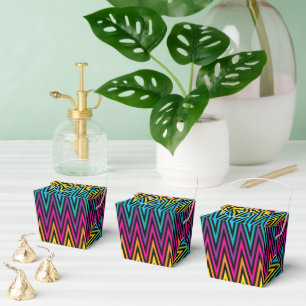 Neon Bright trendy fashion colourful design 8 Favour Box