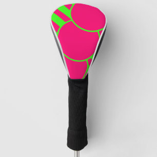 Neon Bubble Pattern Golf Head Cover – Customisable