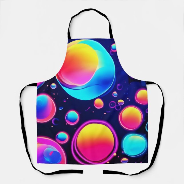 Neon Bubble Universe Apron (Front)