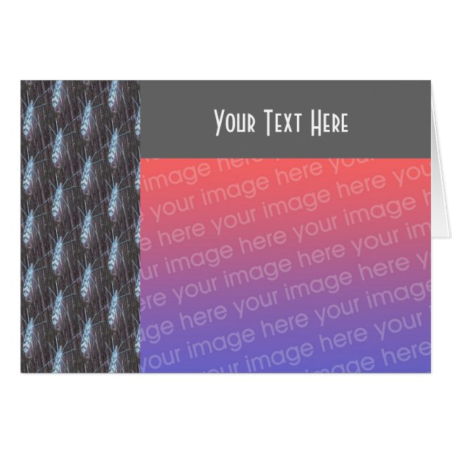 Neon Bug Nature Photo Card (Front Horizontal)