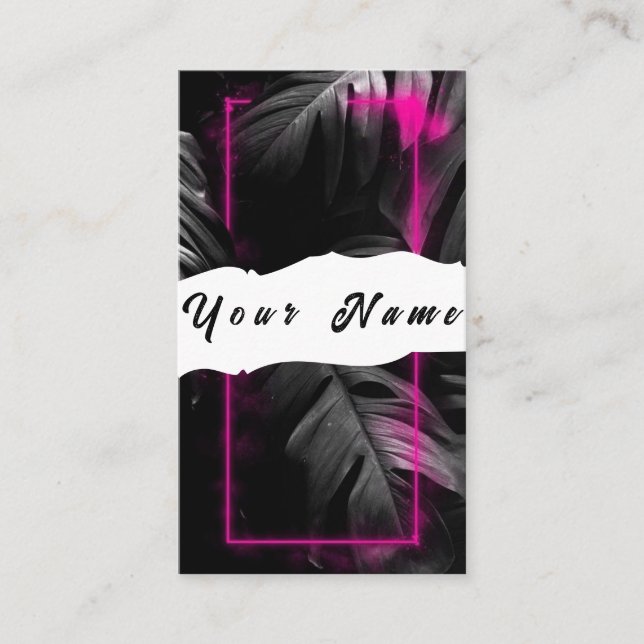 Neon Business Card (Front)