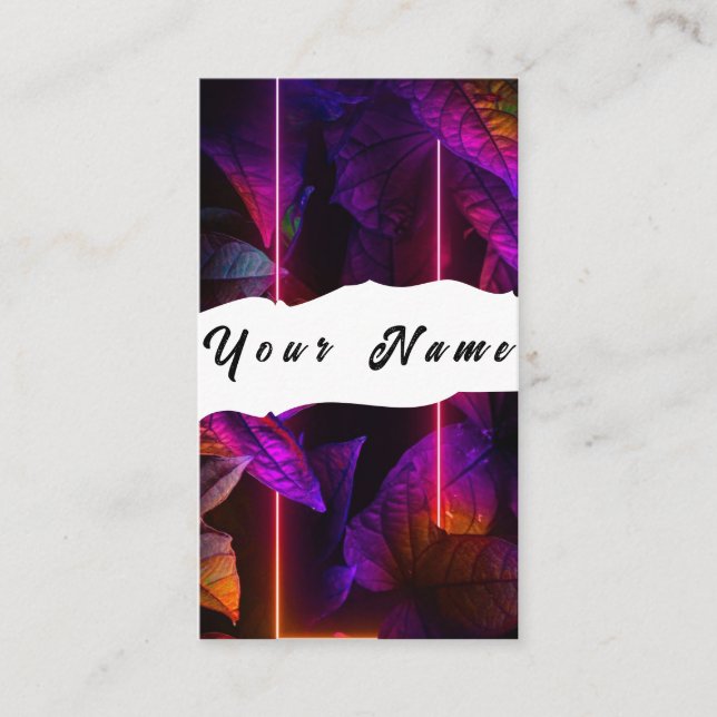 Neon Business Card (Front)