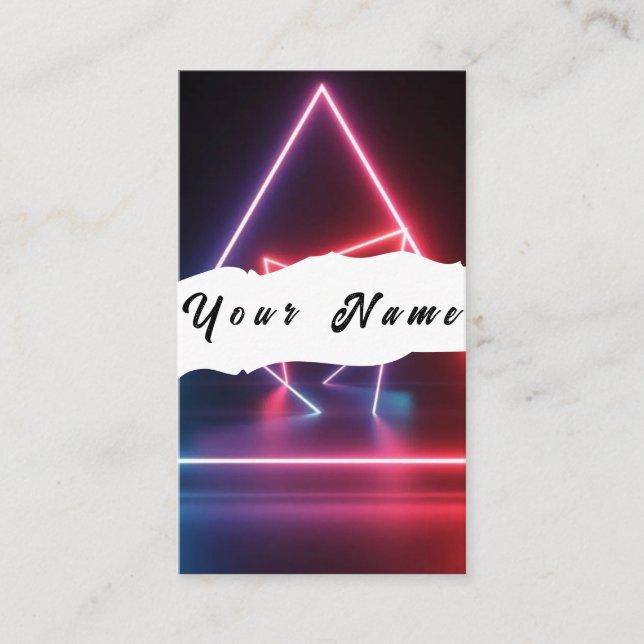 Neon Business Card (Front)