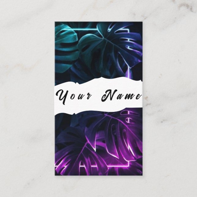 Neon Business Card (Front)