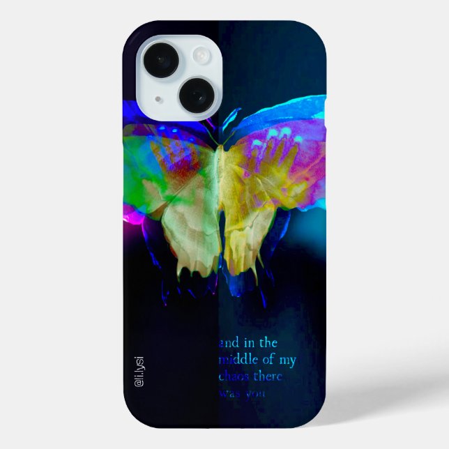 Neon Butterfly Case (Back)