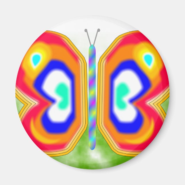 Neon Butterfly Magnet (Front)