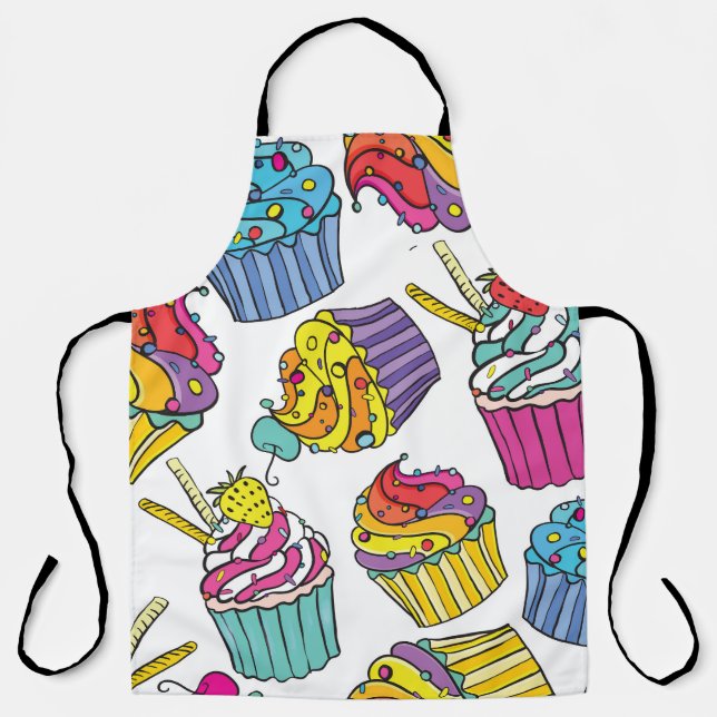 Neon Cakes: Pop Art Pattern. Apron (Front)