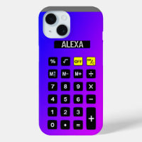 Neon Calculator with Name 