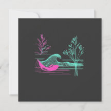 NEON CALM – Retro Wave & Botanical Line Art