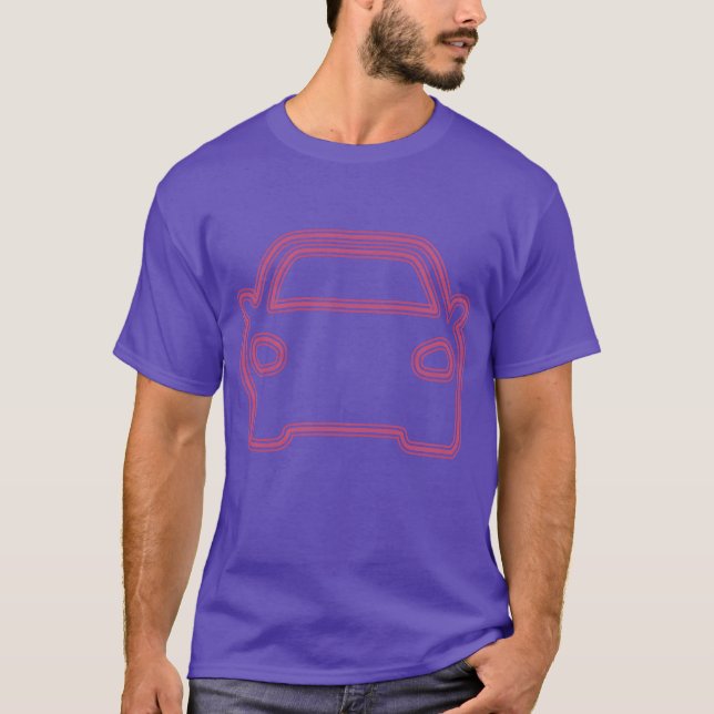 Neon Car funny T-Shirt (Front)