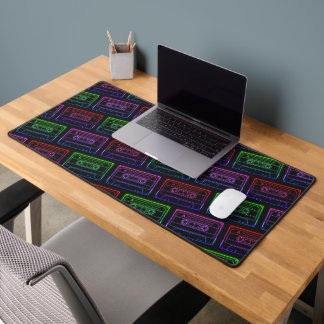 Neon Cassette Desk Mat – Red Green