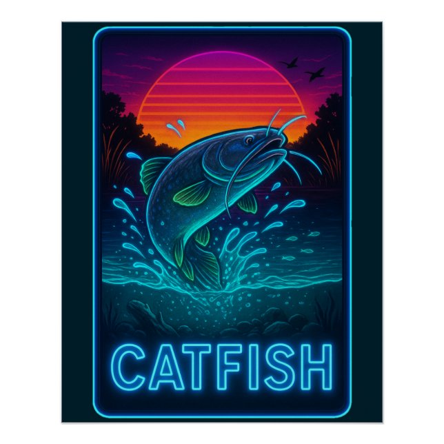 Neon Catfish Poster (Front)