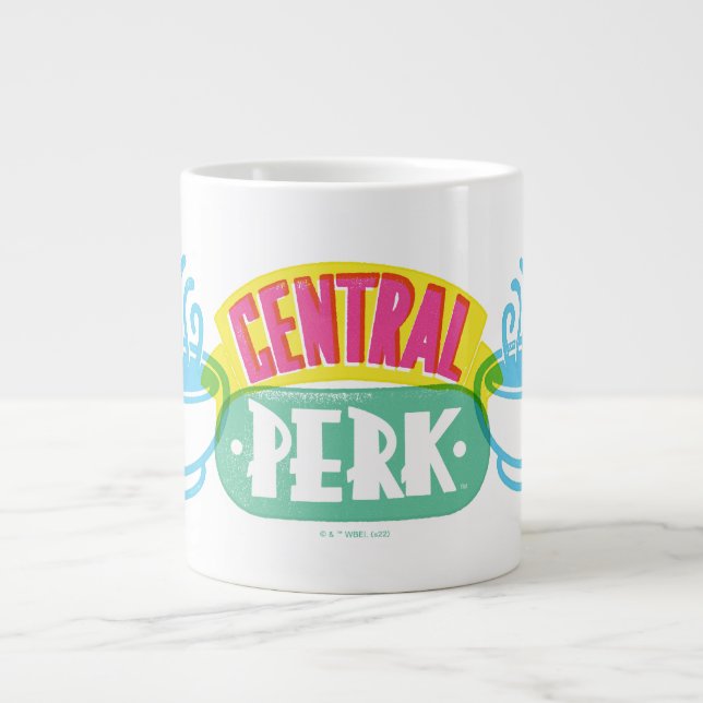 Neon Central Perk Logo Large Coffee Mug (Front)