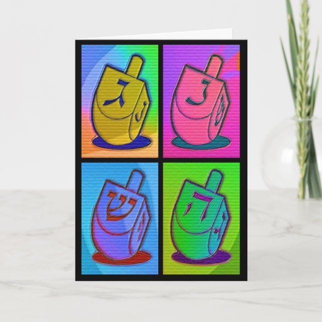Neon Chanukah Card (Front)