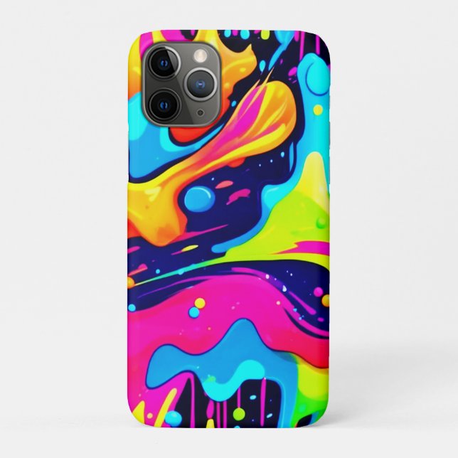 Neon Chaos Liquid Colour Explosion Case-Mate iPhone Case (Back)