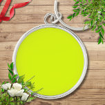 Neon Chartreuse Solid Colour | Classic Key Ring<br><div class="desc">Neon Chartreuse - Introducing the timeless allure of the Solid Colour Design: a captivating blend of classic form and elegant simplicity. This design is a celebration of the power and beauty found in a single, striking hue. Exuding sophistication, the solid colour design embraces the essence of minimalism, making it a...</div>