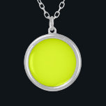 Neon Chartreuse Solid Colour | Classic Silver Plated Necklace<br><div class="desc">Neon Chartreuse - Introducing the timeless allure of the Solid Colour Design: a captivating blend of classic form and elegant simplicity. This design is a celebration of the power and beauty found in a single, striking hue. Exuding sophistication, the solid colour design embraces the essence of minimalism, making it a...</div>
