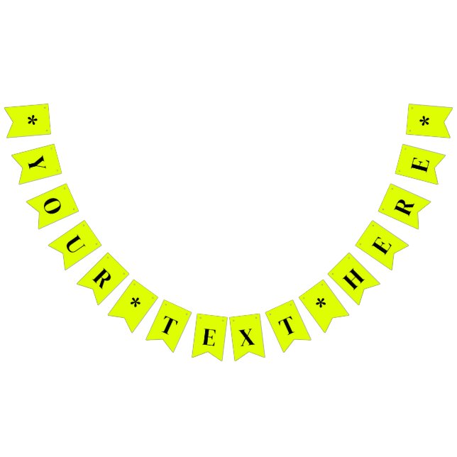 Neon Chartreuse Solid Colour | Custom Bunting (All)