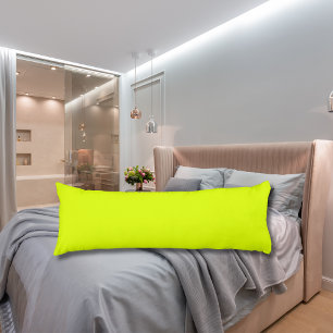 Neon Chartreuse Solid Colour Trendy Colour Body Cushion