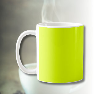 Neon Chartreuse Solid Colour Trendy Colour Coffee Mug