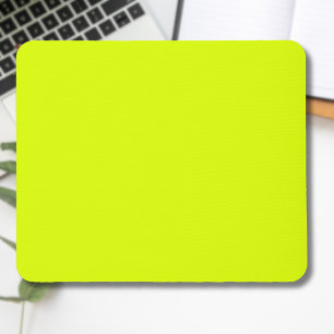 Neon Chartreuse Solid Colour Trendy Colour Mouse Pad