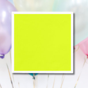 Neon Chartreuse Solid Colour   Trendy Colour Napkin