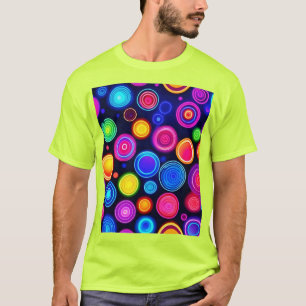 Neon Circle Burst T-Shirt
