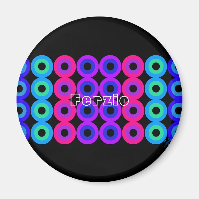 Neon Circles Magnet (Front)