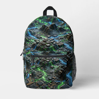 Neon Circuit Flow Backpack