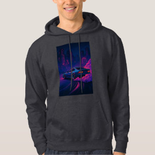 Neon Circuit Symphony Hoodie