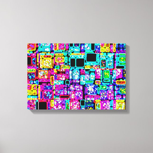 Neon City Canvas Print (Front)