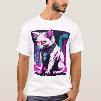 Neon City Cyberpunk Cat