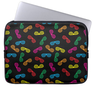 Neon Classic Sunglasses Pattern Laptop Sleeve