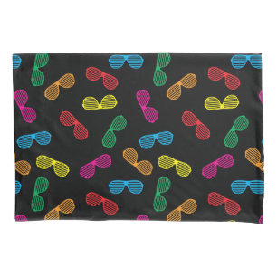 Neon Classic Sunglasses Pattern Pillowcase