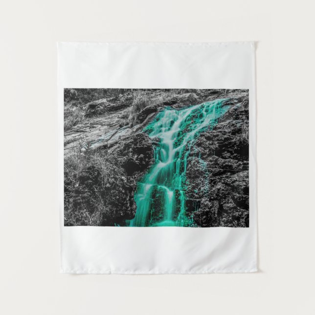 Neon Classic Waterfall Wall Art  Tapestry (Front)