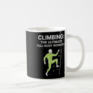 Neon Climbing Full-body Workout Muscle Diagram Gra Coffee Mug
