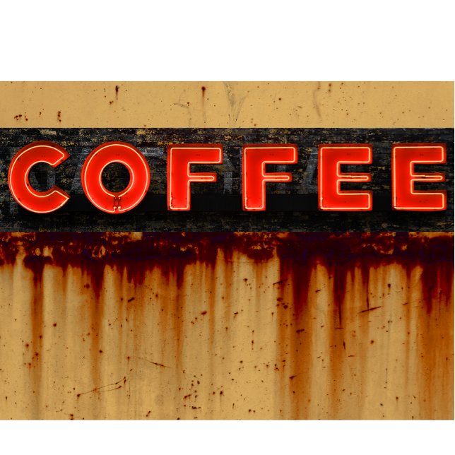 Neon Coffee Rustic Sign  T-Shirt (Creator Uploaded)