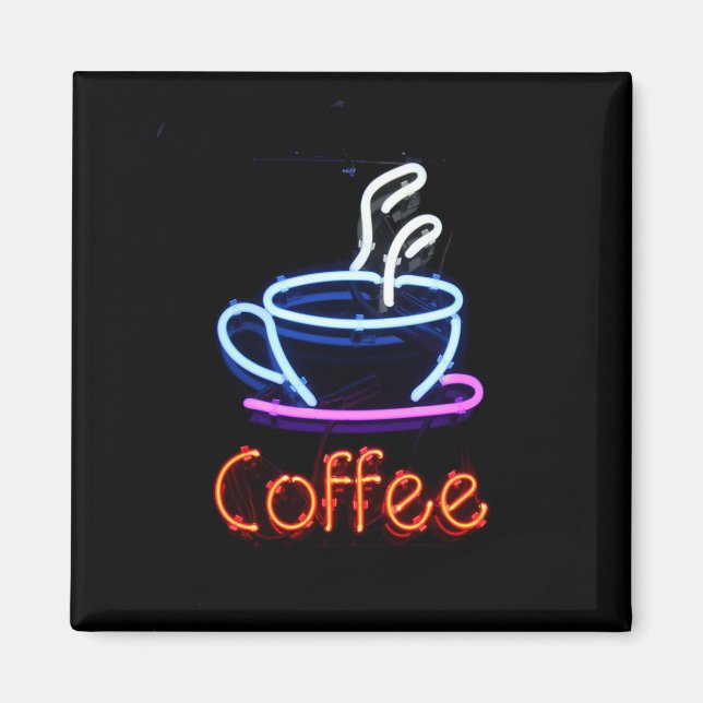 Neon Coffee Sign Magnet (Front)